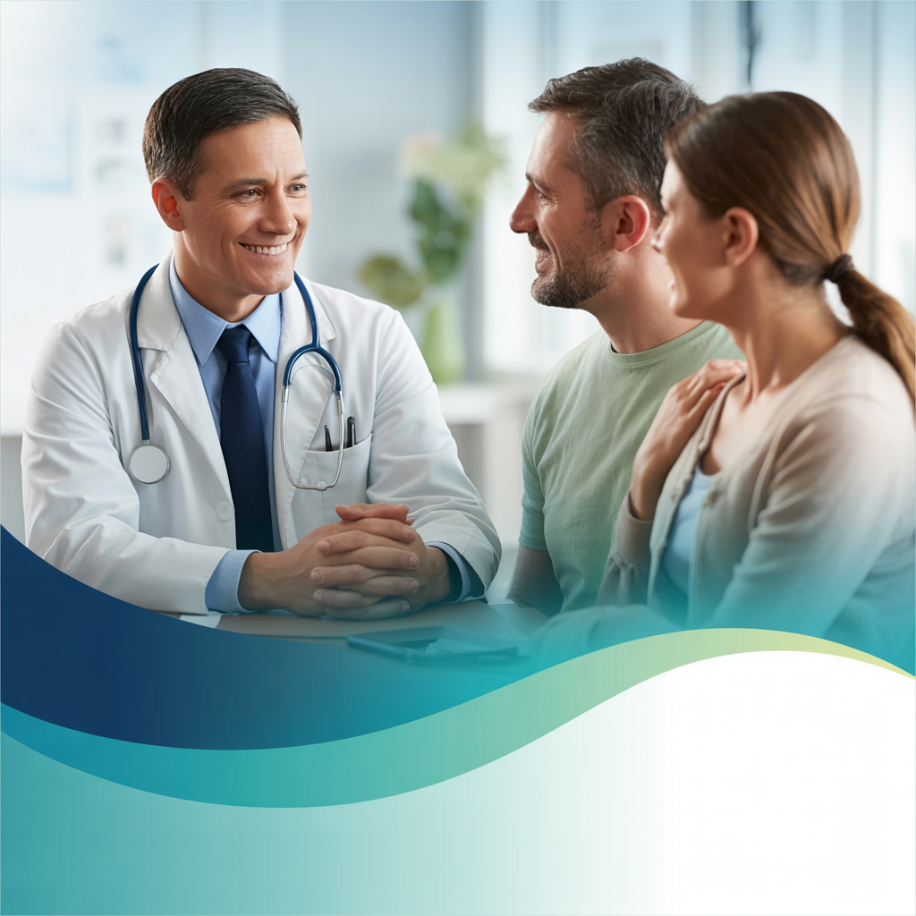 doctor comsulta pareja